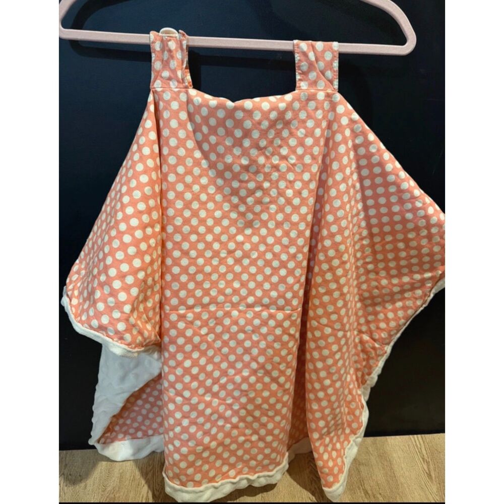 Pink Polka Dot Baby Car Seat Canopy Cover – Soft Minky Sherpa Lined